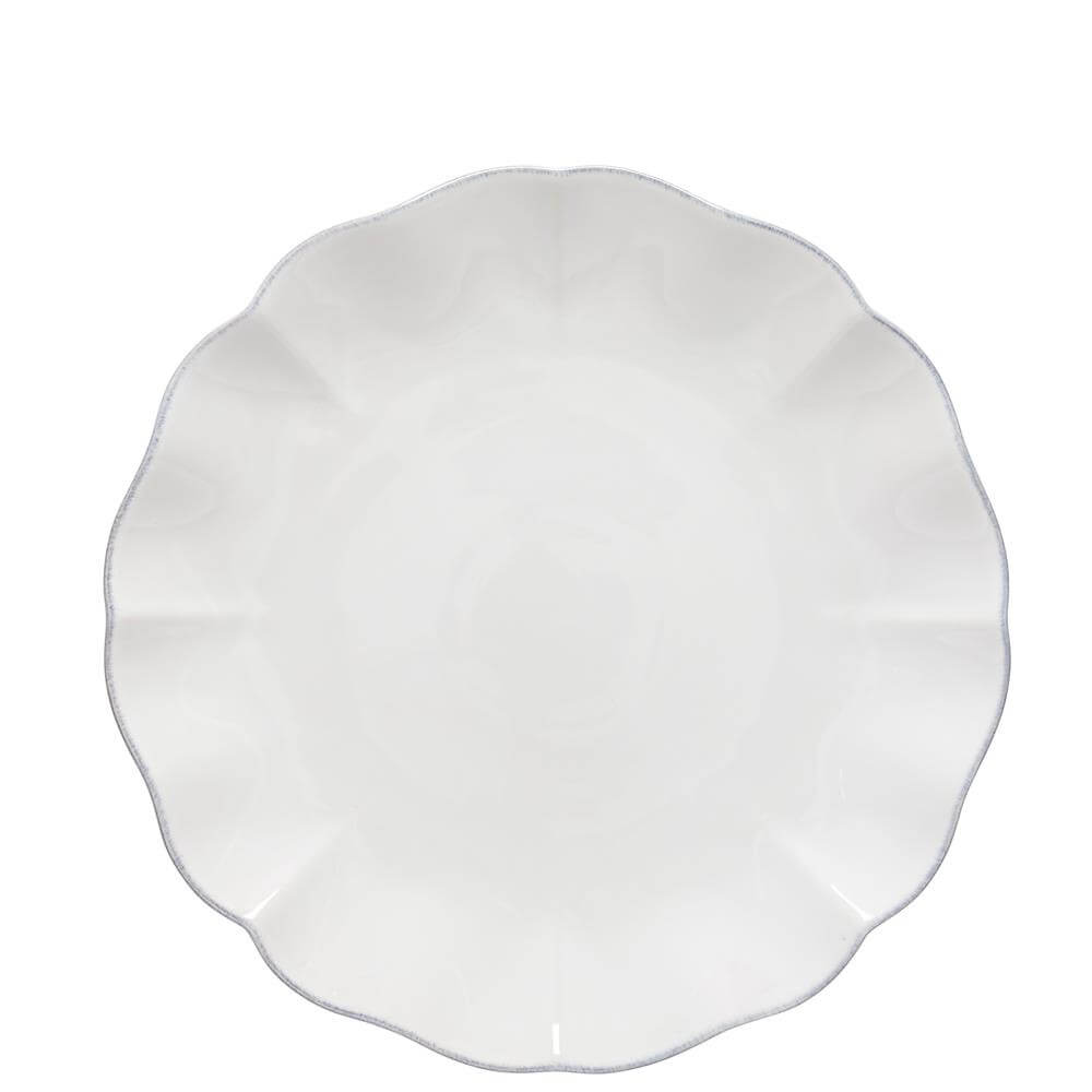 Costa Nova Rosa White Dinner Plate